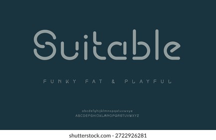 Suitable Font Corporativa Display Font es una fuente de visualización audaz y auténtica.