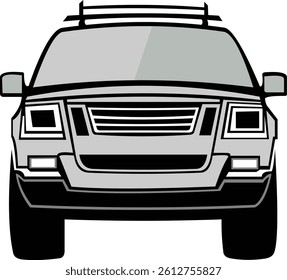 Suitable for icons, symbols or logo materials with black car sketch image