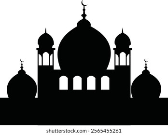 Suitable for icons, symbols or logos related to Muslims