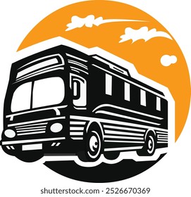 suitable for a logo for an inter-city or provincial transportation business, or a family travel service