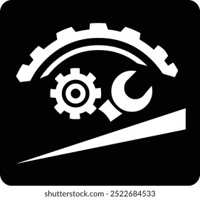 suitable for a logo, symbol or icon for a car or motorbike repair shop business