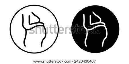 Suitable in Pregnancy Vector Line Icon Illustration. [[stock_photo]] © 