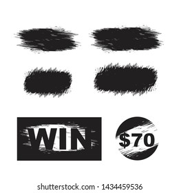 Suitable for scratch card game and win. Lottery scratch and win game card background.