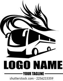 suitable for a tourism bus transportation business logo