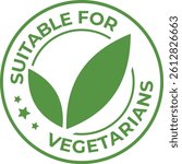 Suitable for vegetarians grunge rubber stamp