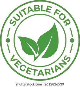 Suitable for vegetarians grunge rubber stamp