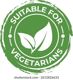 Suitable for vegetarians grunge rubber stamp