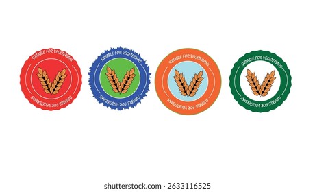 Conveniente para el logotipo del Arte vectorial de los vegetarianos