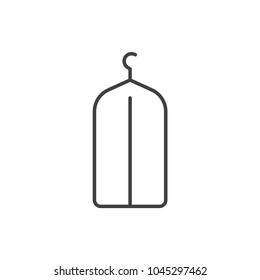 Suitbag line icon.