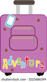 suitcase adventure illustration