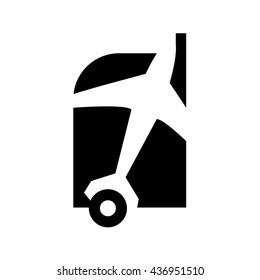 suitcase and airplane logo