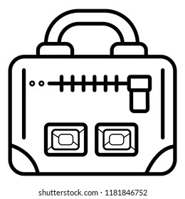 Suitcase. Bag. Baggage. Vector 