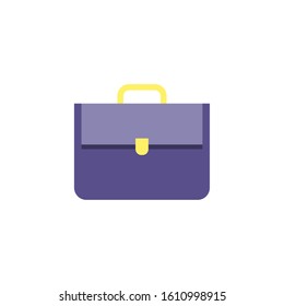Suitcase bag design, Case office school university travel baggage luggage handle leather and trip theme Vector illustration