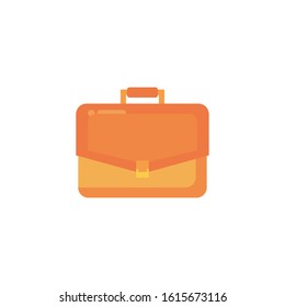 Suitcase bag design, Case office school university travel baggage luggage handle leather and trip theme Vector illustration