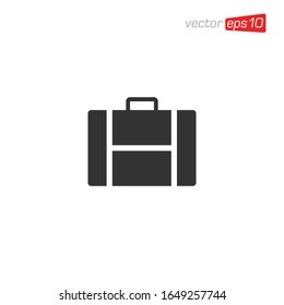 Suitcase and Bag Icon Design Vector