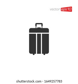 Suitcase and Bag Icon Design Vector