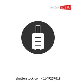 Suitcase and Bag Icon Design Vector