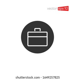 Vector de diseño de icono de maleta y maleta