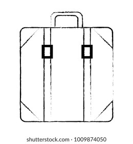 suitcase bag isolated icon