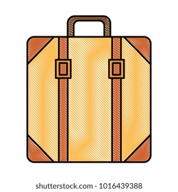 suitcase bag isolated icon