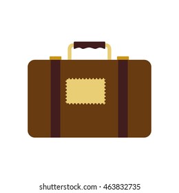 suitcase bag luggage baggage travel icon. Isolated and flat illustration. Vector graphic