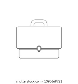 suitcase bag outline icon. Signs and symbols can be used for web, logo, mobile app, UI, UX