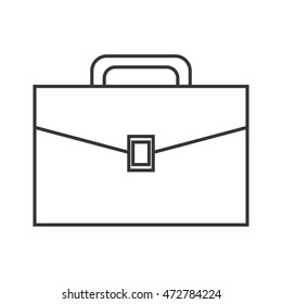 suitcase bag travel luggage business icon. Flat and Isolated design. Vector illustration
