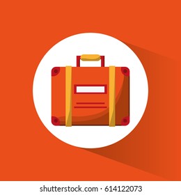 suitcase bagagge travel icon