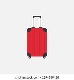 Suitcase baggage concept line icon. Simple element illustration. Suitcase luggage concept outline symbol design. Can be used for web and mobile UI/UX . Modern vector style