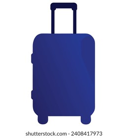 suitcase baggage icon modern style vector