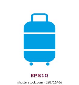 suitcase, baggage, icon, vector illustration, eps10