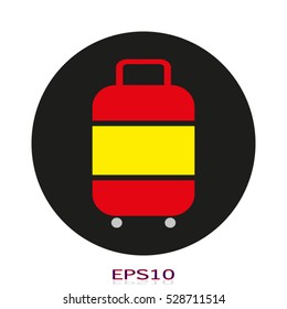 suitcase, baggage, icon, vector illustration, eps10