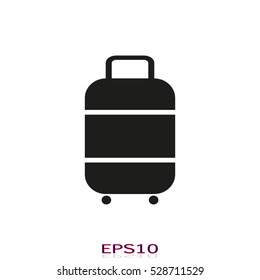 suitcase, baggage, icon, vector illustration, eps10