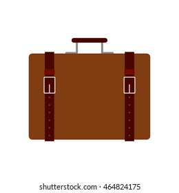 suitcase baggage luggage travel icon. Isolated and flat illustration. Vector graphic