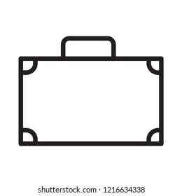 Suitcase black friday vector icon