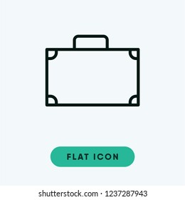 Suitcase black friday vector icon