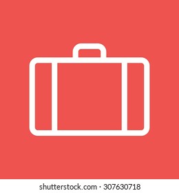 Suitcase, box, luggage icon vector image.Can also be used for summer, recreation and fun. Suitable for use on mobile apps, web apps and print media.