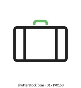 Suitcase, box, luggage icon vector image.Can also be used for summer, recreation and fun. Suitable for use on mobile apps, web apps and print media.