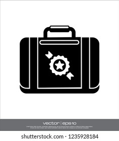 suitcase business vector icon