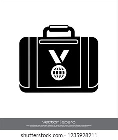 suitcase business vector icon