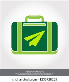 suitcase business vector icon