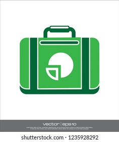 suitcase business vector icon