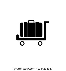 suitcase, cargo, luggage icon. Simple glyph vector of universal set icons for UI and UX, website or mobile application