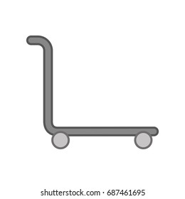 suitcase carrier isolated icon