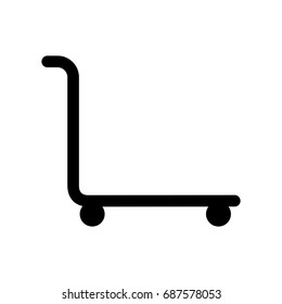 suitcase carrier isolated icon