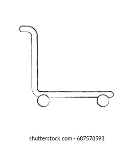 suitcase carrier isolated icon