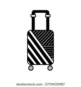 suitcase for carrying things vector icon graphic