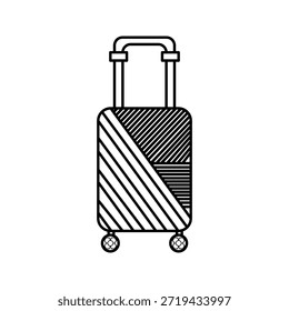 maleta para transportar coisas ícone vetorial gráfico