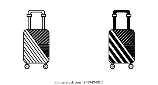 maleta para transportar coisas ícone vetorial gráfico