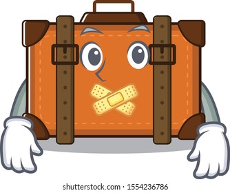 suitcase with in the cartoon silent shape